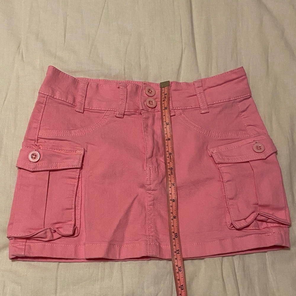 Pink Cargo Skirt
